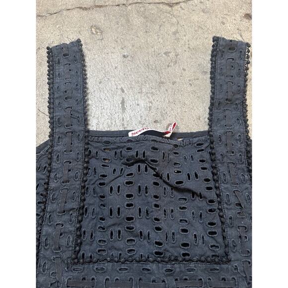 SeeByChloé Black Crochet Tank Top USA Size 4 - Picture 3 of 7